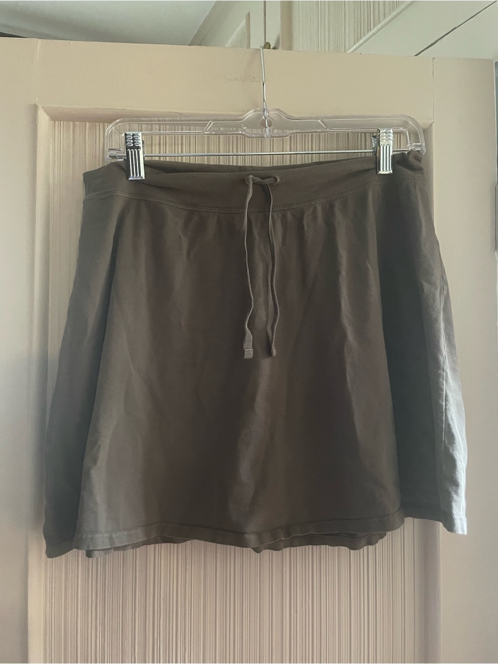 Patagonia Mushroom Brown Mini Skirt with Drawstring Waist